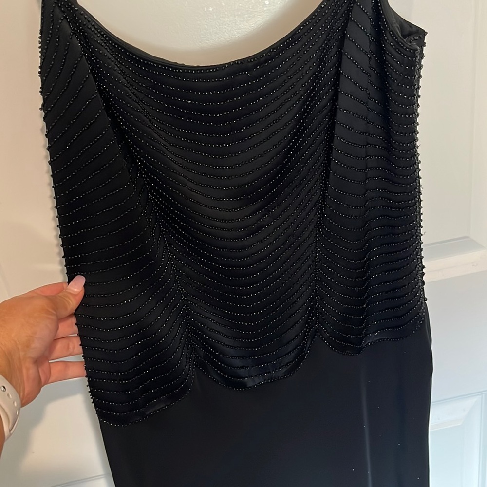 Black floor length dress